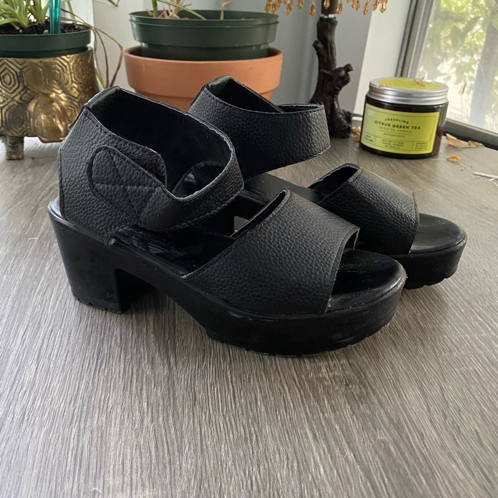 ASOS black chunky heel